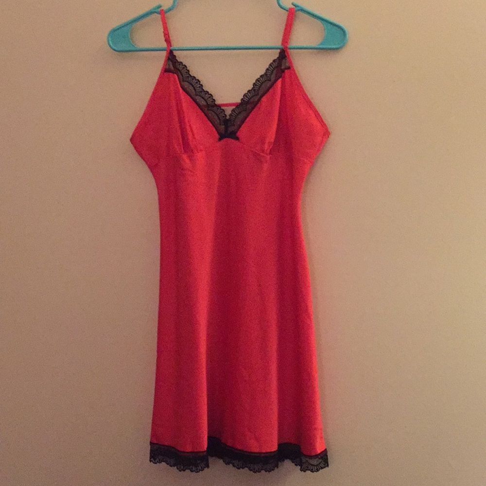 Red Lingerie Slip